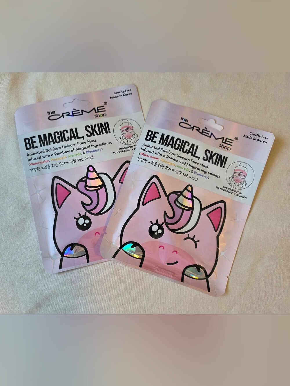 The Crème Shop Pink Unicorn Kids Face Mask - Be Magical Skin!